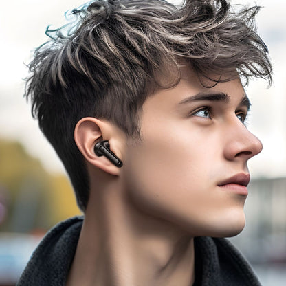 Borofone FQ1 TWS Shine Wireless BT Headset Earbuds(Black)