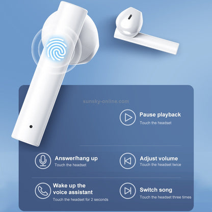 Copy of WK V42 True Wireless Stereo Semi-in-ear Bluetooth Headset with Charging Compartment (White)