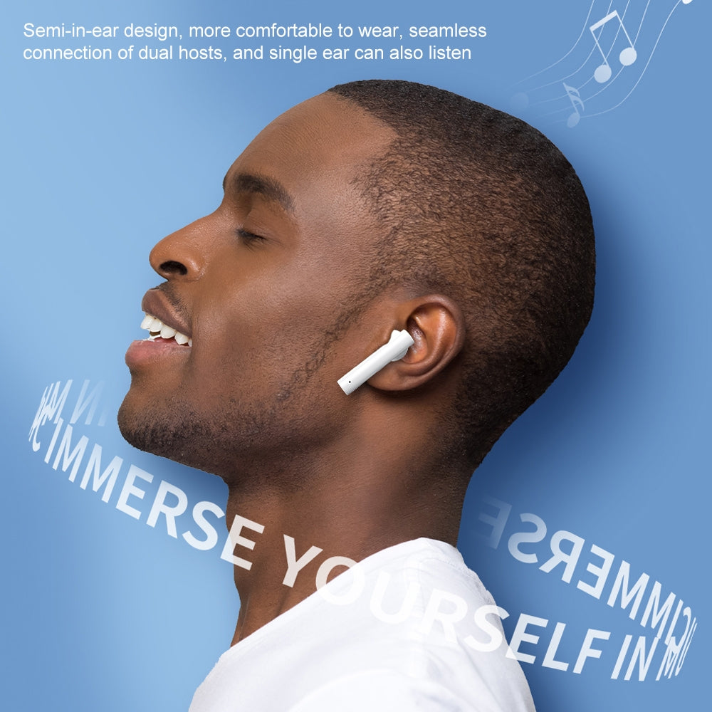 Copy of WK V42 True Wireless Stereo Semi-in-ear Bluetooth Headset with Charging Compartment (White)