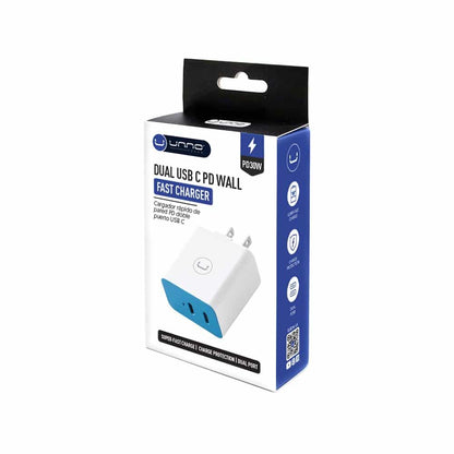 DUAL PORT PD WALL CHARGER | PD30W PW5058WT