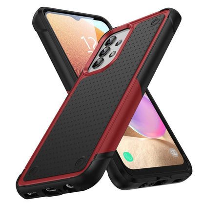Samsung Galaxy A32 4G PC + TPU Shockproof Protective Phone Case(Red+Black)