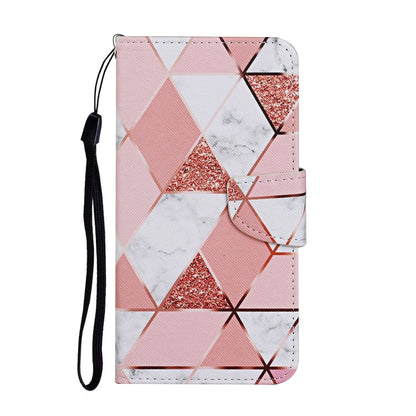 Xiaomi Redmi A1 Colored Drawing Pattern Leather Phone Case(Marble)