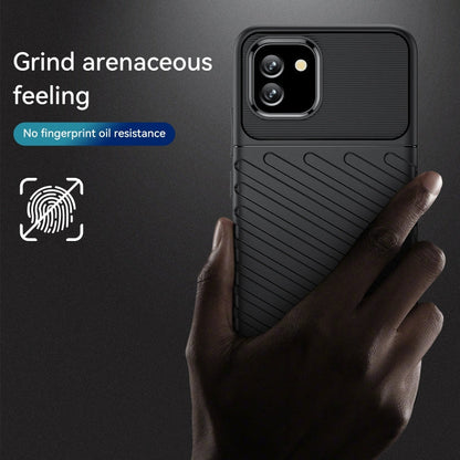 Samsung Galaxy A04e Thunderbolt Shockproof TPU Phone Case(Black)