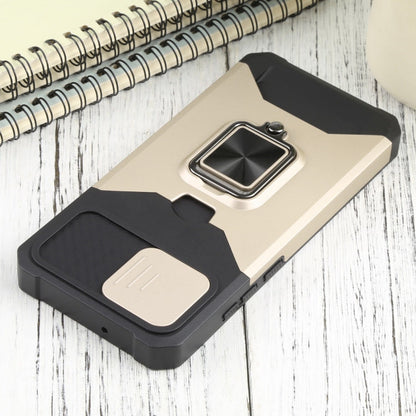 Samsung Galaxy A03 Sliding Camera Cover Design PC + TPU Shockproof Phone Case(Gold)