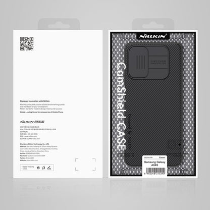 Samsung Galaxy A04s NILLKIN Black Mirror Series Camshield PC Phone Case(Blue)