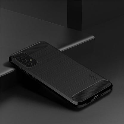Samsung Galaxy A53 5G MOFI Gentleness Brushed Carbon Fiber Soft TPU Case(Black)