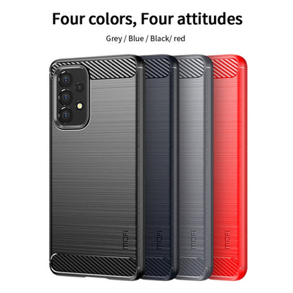 Samsung Galaxy A53 5G MOFI Gentleness Brushed Carbon Fiber Soft TPU Case(Black)