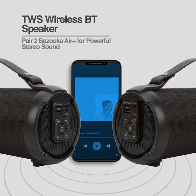 BAZOOKA AIR+ TWS WIRELESS BT SPEAKER ARG-SP-3102BK
