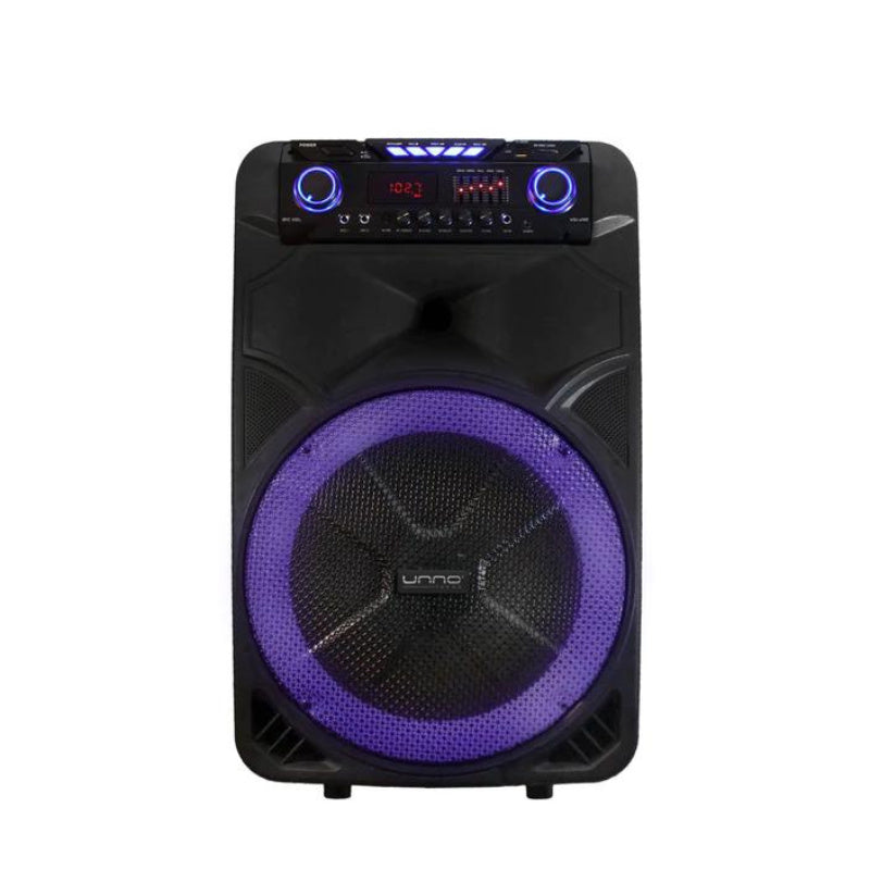 SOUNDWAVE 25 PRO PORTABLE SPEAKER WITH LED LIGHTS & STAND SP9428BK