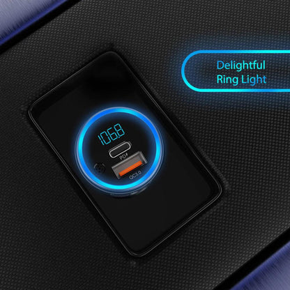 SPECTRO T1 BT HANDS FREE CAR KIT WITH DUAL FAST CHARGING PORTS (PD + QC3.0 USB)