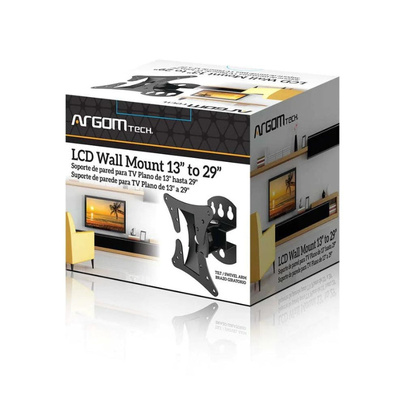 Argom TV WALL MOUNT 13" - 29" TILT/SWIVEL 50/75/100 ARG-BR-0501