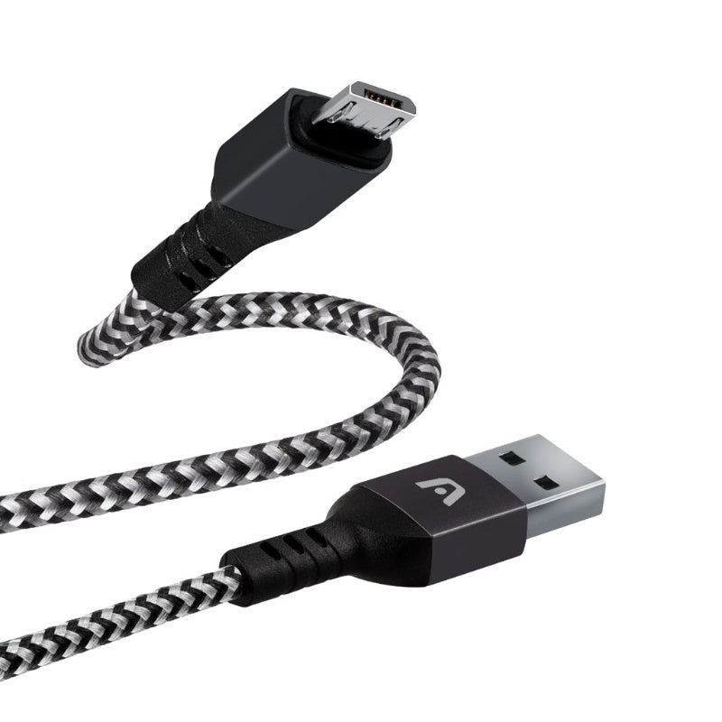 CABLE MICRO USB TO USB 2.0 NYLON BRAIDED DURA FORM ARG-CB-0021BK