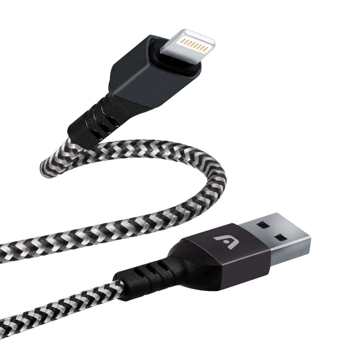 CABLE LIGHTNING TO USB 2.0 NYLON BRAIDED DURA FORM ARG-CB-0023BK