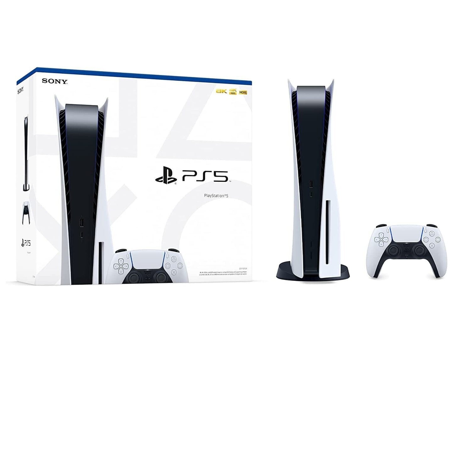 SONY Playstation 5 825GB Disc Edition  White  CFI-1215A