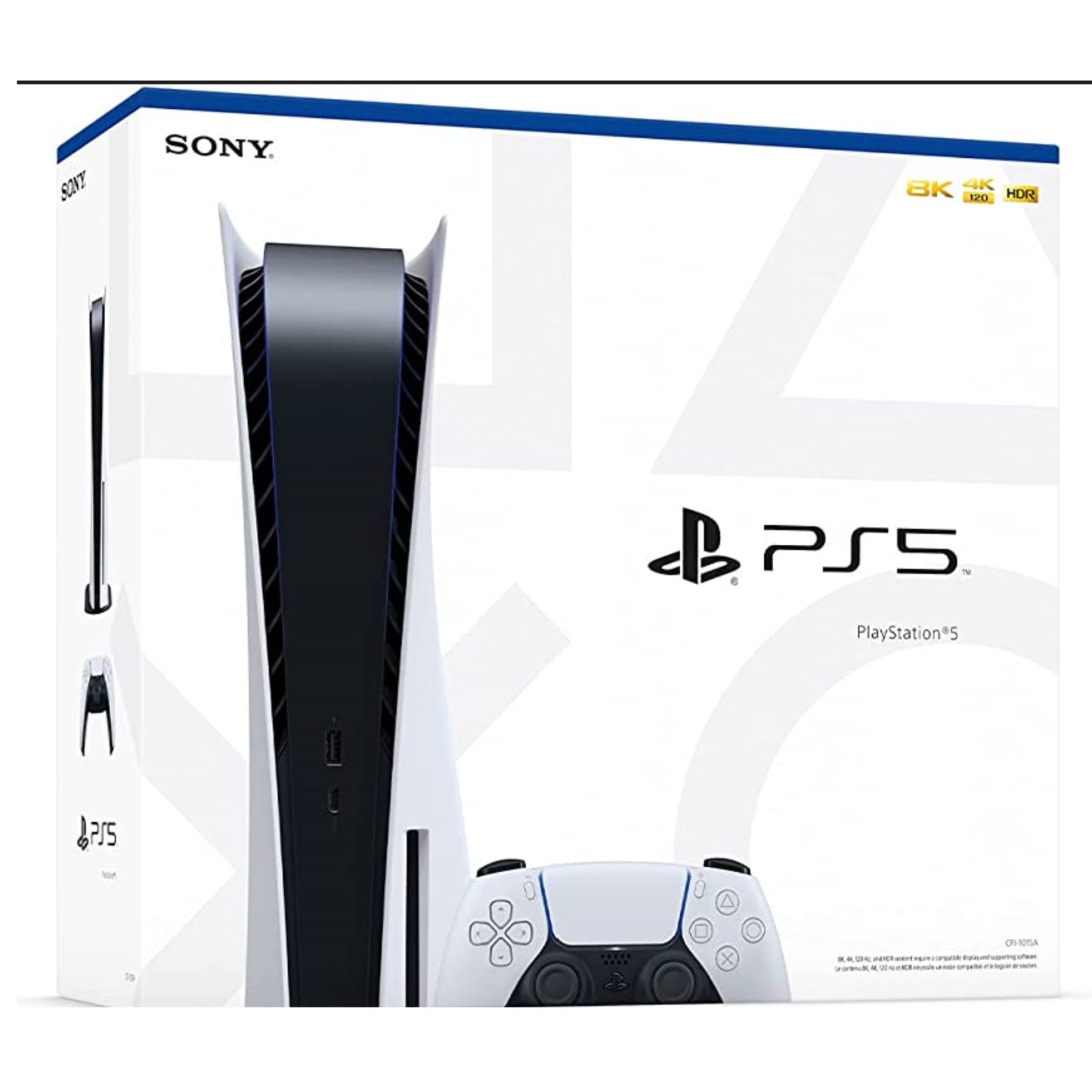 SONY Playstation 5 825GB Disc Edition  White  CFI-1215A