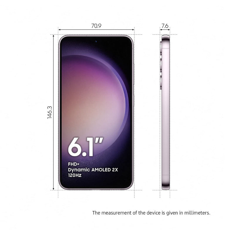 SAMSUNG S23 128GB +8GB RAM LAVENDER