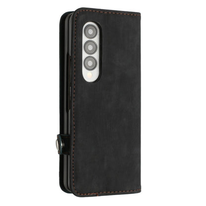 Samsung Galaxy Z Fold 4 5G Double Fold Leather Phone Case(Dark Green)