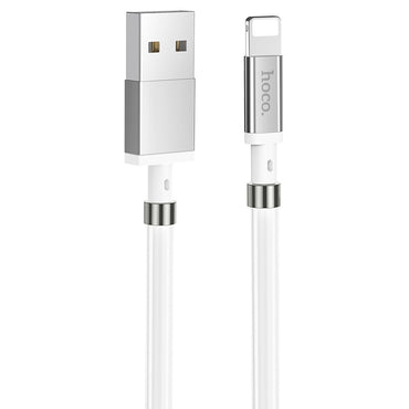 hoco U91 1m 2.4A USB to 8 Pin Magic  Magnetic  Charging  Cable(White)