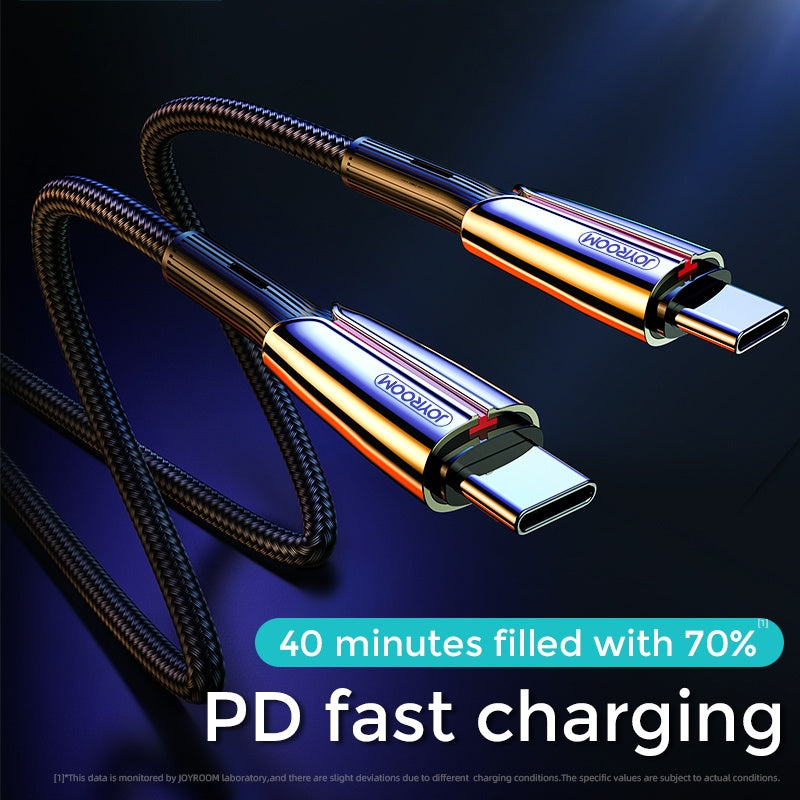 JOYROOM S-M417 Roma Series 60W Type-C / USB-C to Type-C / USB-C Fast Charging Cable, Length: 1.2m