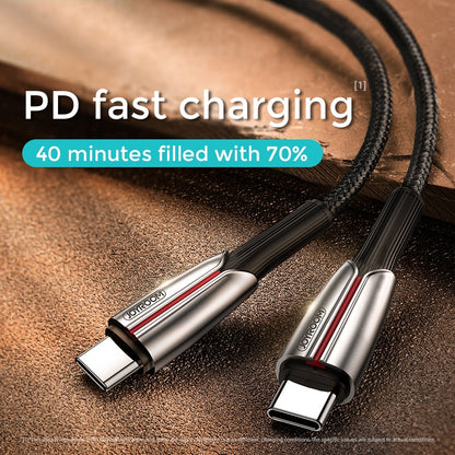 JOYROOM S-M417 Roma Series 60W Type-C / USB-C to Type-C / USB-C Fast Charging Cable, Length: 1.2m