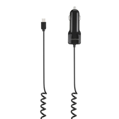 HAWEEL 5V 3.1A USB-C / Type-C Car Charger with Spring Cable, Length: 30cm-120cm