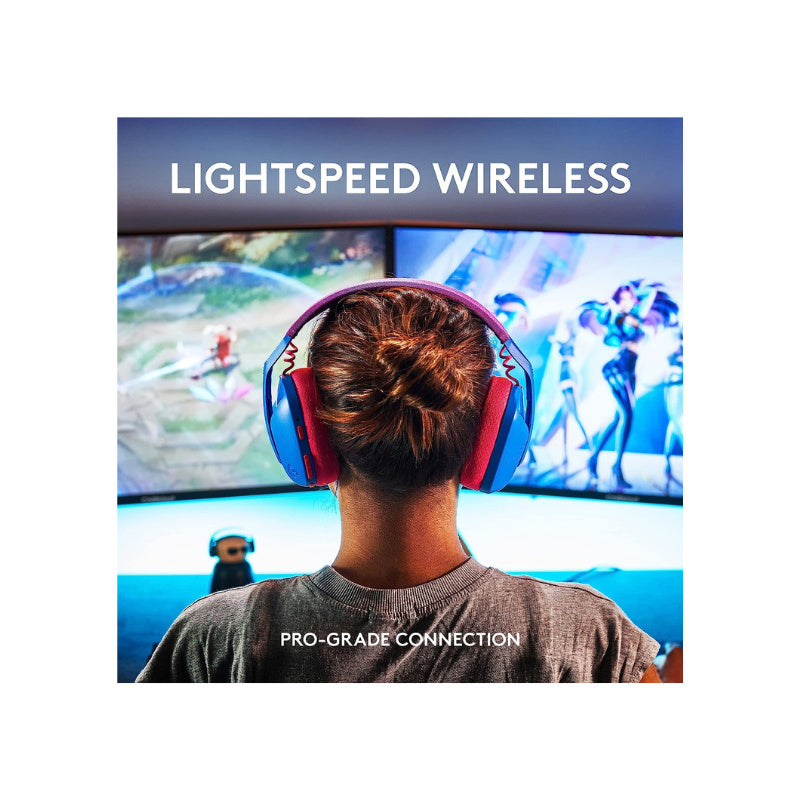 Logitech G435 LIGHTSPEED and Bluetooth Wireless Gaming Headset  Blue / Pink