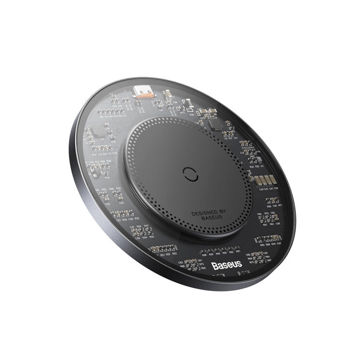Baseus BS-W530 15W QI Fast Wireless Charger with USB-C / Type-C Cable(Black)