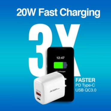 40W PD TYPE-C + USB WALL CHARGER
