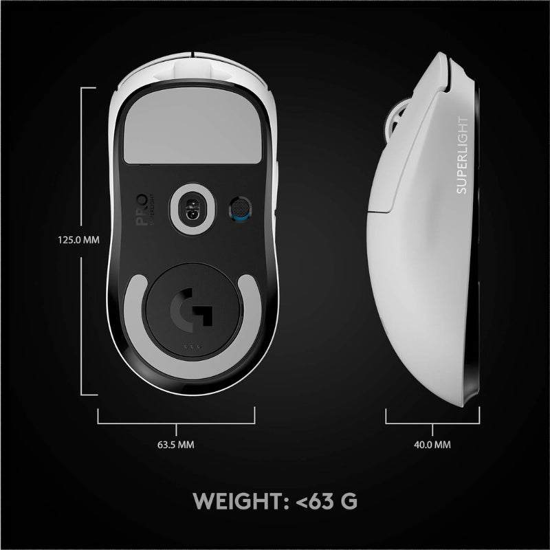 Logitech G PRO X Superlight Wireless Gaming Mouse White