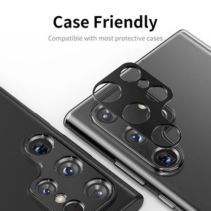 Samsung Galaxy S22 Ultra 5G Camera Lens Protector Full Cover(Dark Red)