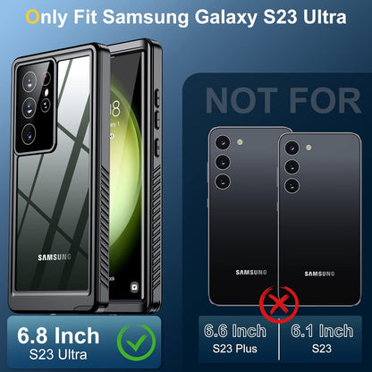 Samsung Galaxy S23 Ultra Case,Waterproof Built-in Lens, Screen Protector