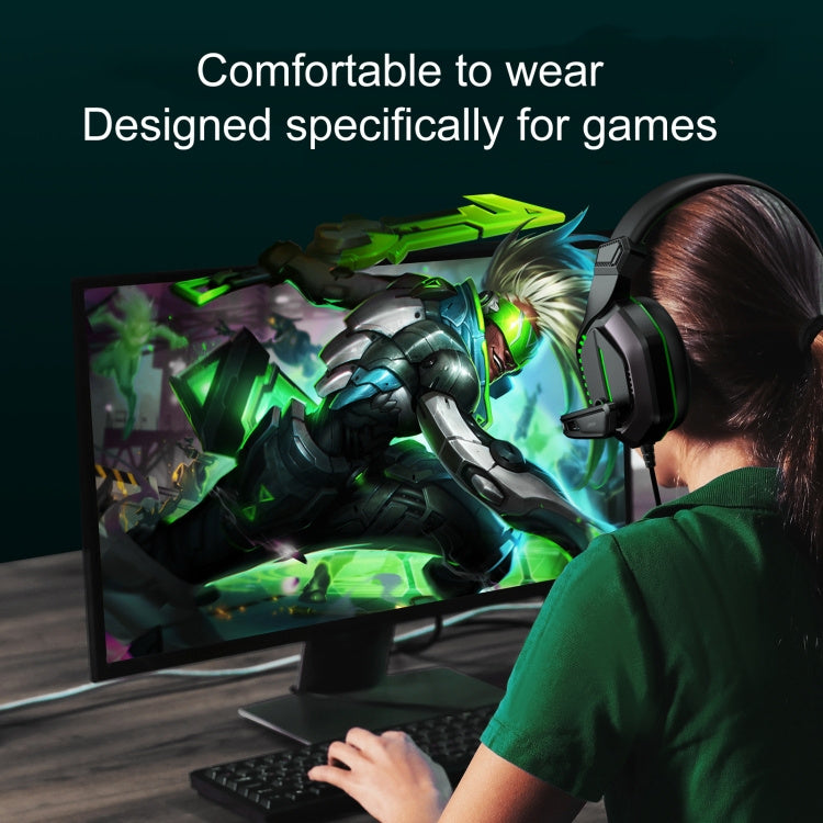 JOYROOM JR-HG1 3.5mm + USB Dual Plug Wired Control Gaming Headset with Mic