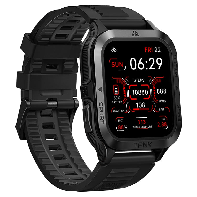 Xen Watch Rectangular KOSPET TANK M2 1.85 inch IPS Screen Smart Watch, 5ATM & iP69K Outdoor ...